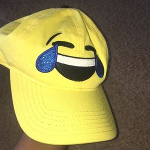 Laughing emoji hat